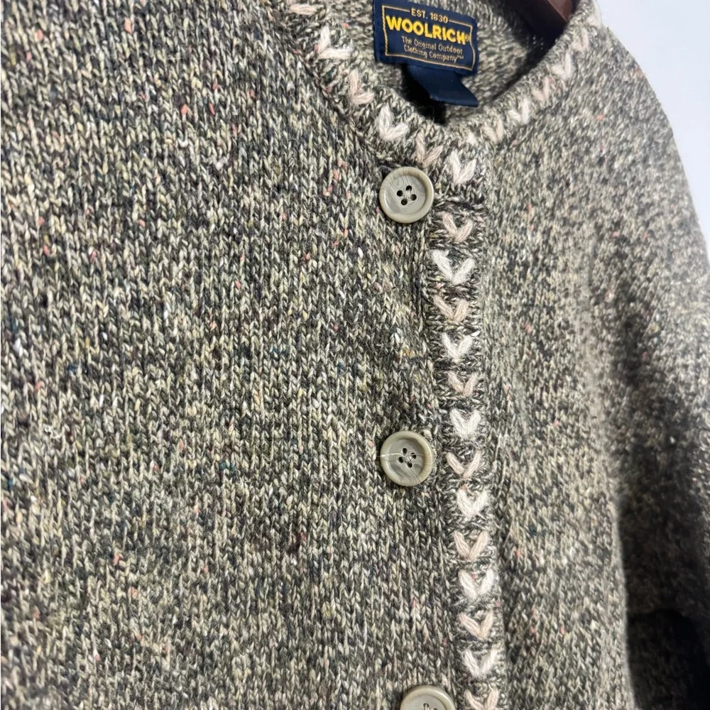 Woolrich Women's Vintage Wool Blend Cardigan Size Medium - Picture 3 of 10